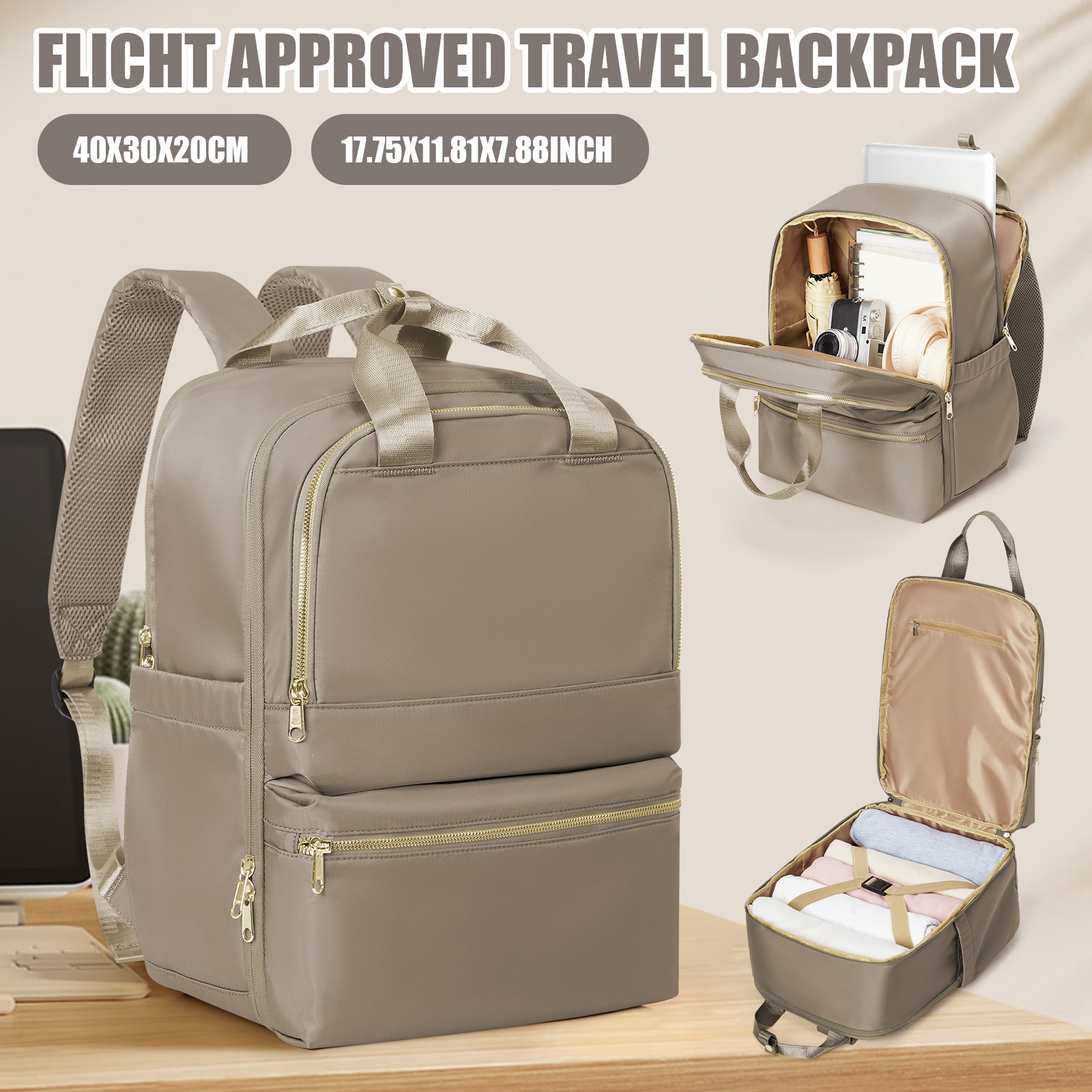 Laptop Bag - Ryanair 40x30x20 حقيبة السفر للنساء، المعلم