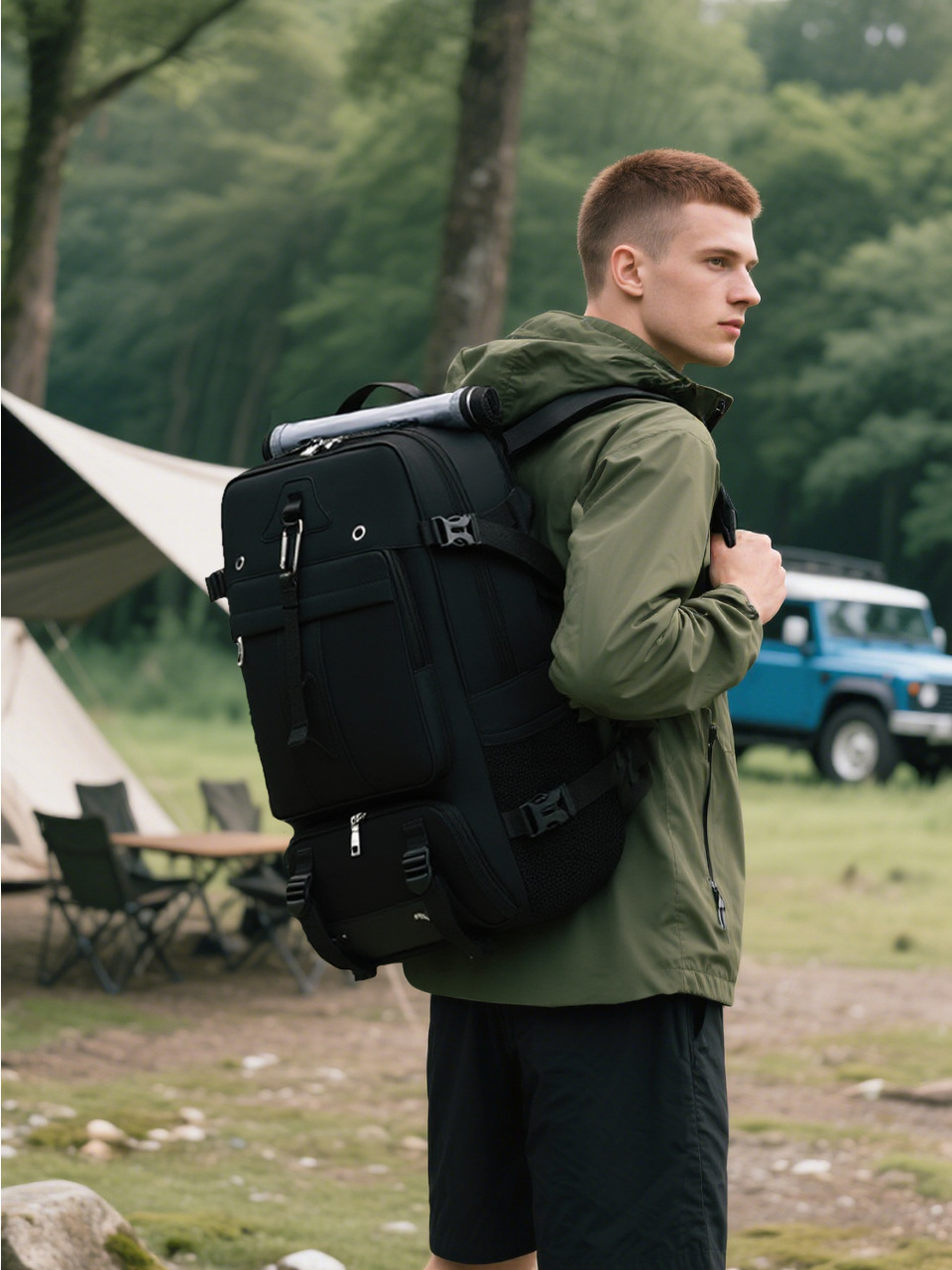 Laptop Bag - حقيبة ظهر كبيرة للسفر بسعة 60