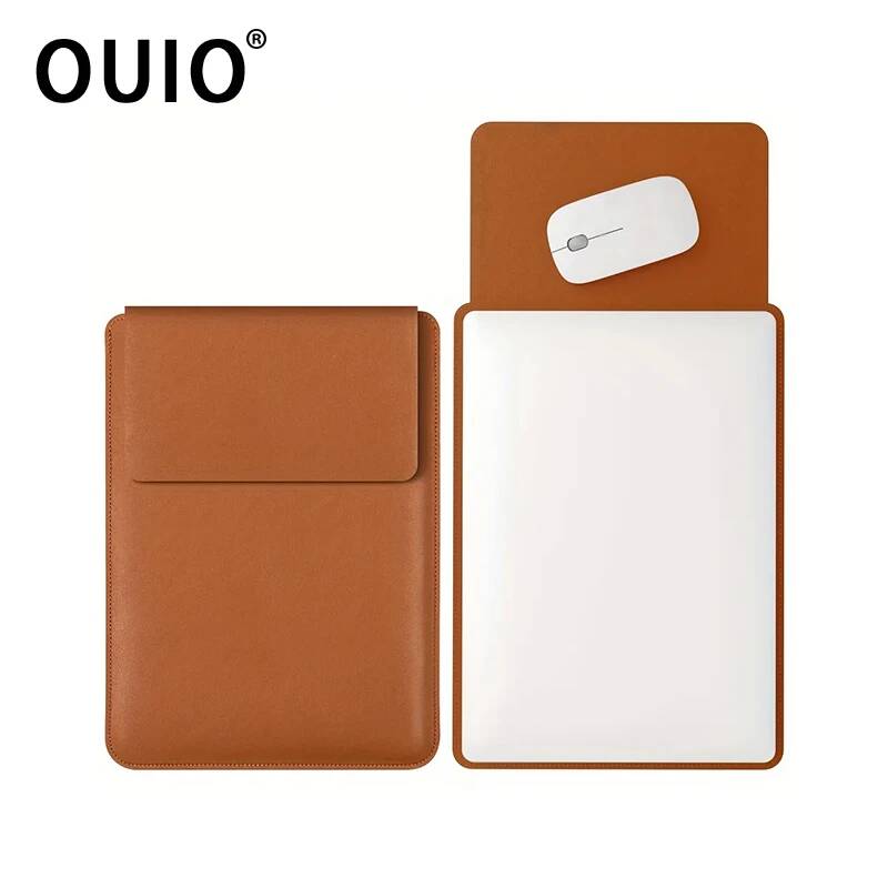 Laptop Sleeve - حقيبة كمبيوتر محمول من الجلد الصناعي