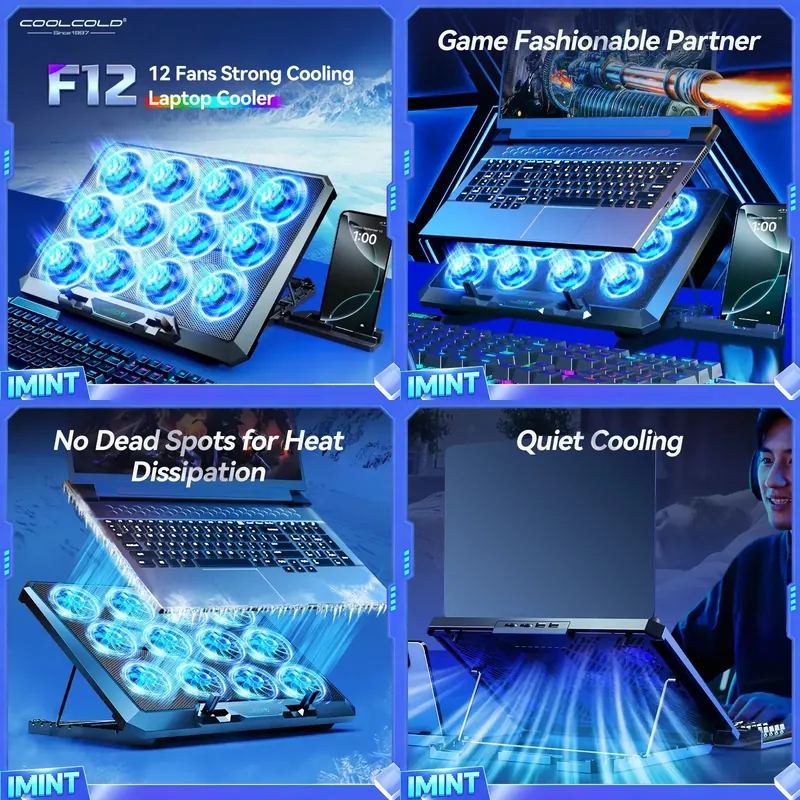 Laptop Stand - حامل تبريد للكمبيوتر المحمول من COOLCOLD