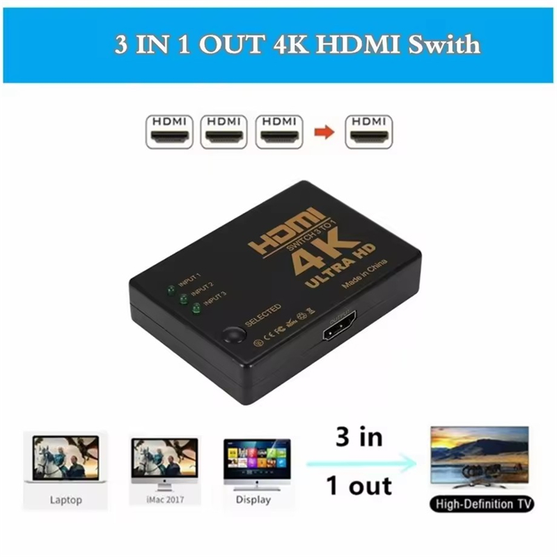 محول HDMI ثلاثي المداخل وذو مخ - مراجعة Hdmi Cable وسعره
