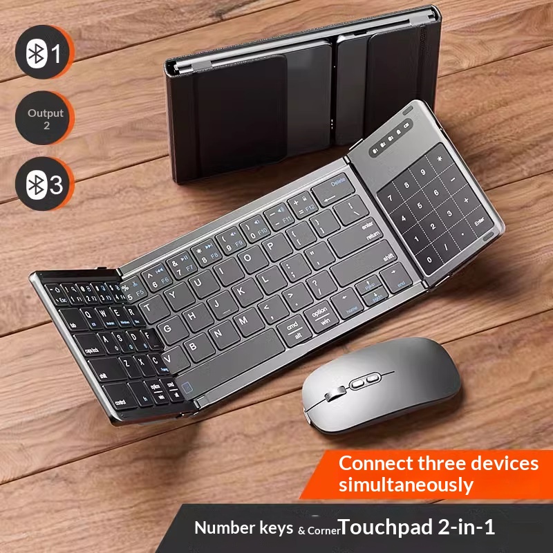 لوحة مفاتيح بلوتوث لاسلكية ثلا - مراجعة Laptop Mouse وسعره