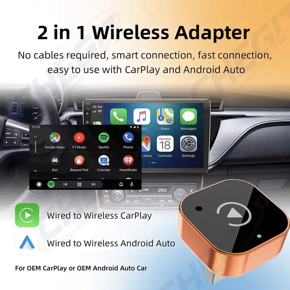 أحدث محول CarPlay اللاسلكي 2in - مراجعة Usb Hub وسعره
